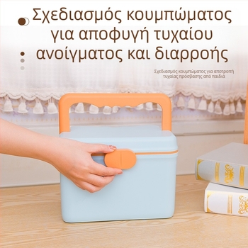 Οικιακό κουτί φαρμάκων με μεγάλη χωρητικότητα, πολυεπίπεδο για επείγουσα ιατρική αποθήκευση