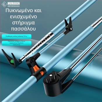 Ανοξείδωτο στηρίγμα καλαμιών ψαρέματος με βάση γείωσης για Jeep Wrangler