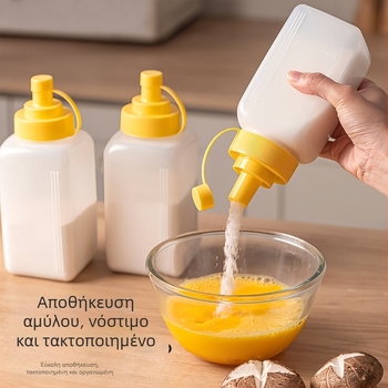 Πλαστικό δοχείο αποθήκευσης τροφίμων για αλεύρι και άμυλο, με σφραγιζόμενο καπάκι