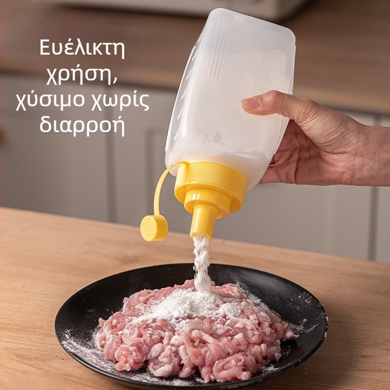Πλαστικό δοχείο αποθήκευσης τροφίμων για αλεύρι και άμυλο, με σφραγιζόμενο καπάκι