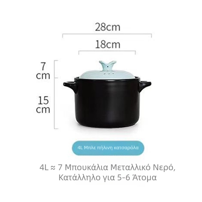 Κεραμική κατσαρόλα για γκάζι – σούπες και μαγειρευτά