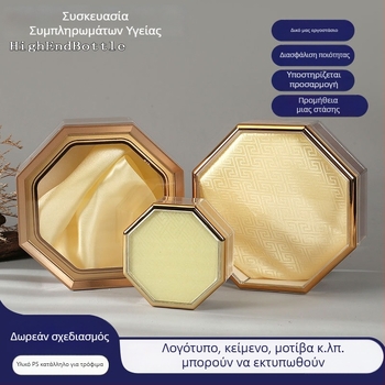 Διαφανής οκταγονική ακρυλική συσκευασία για Deer Antler, Panax Notoginseng, Dendrobium, American Ginseng - δώρο με καπάκι