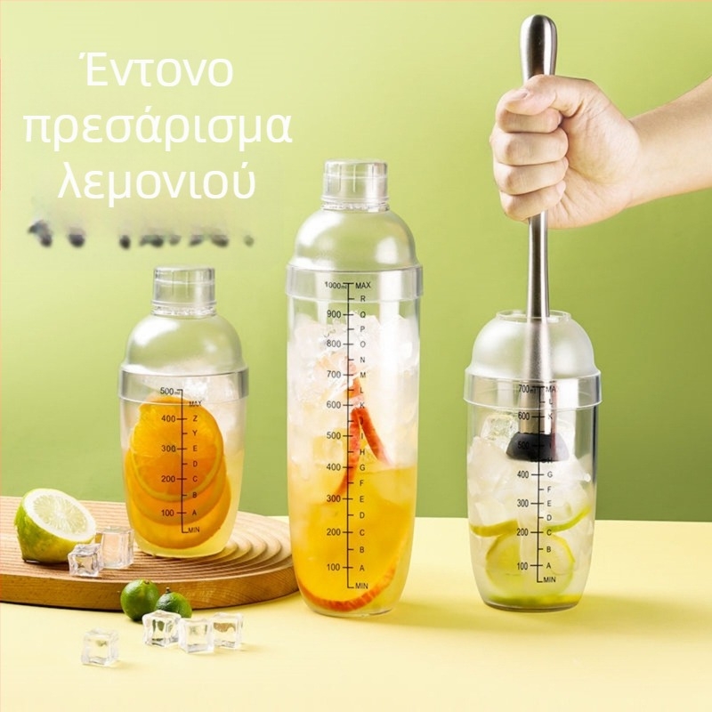 Χειροκίνητος σέικερ για τσάι με γάλα — κιτ οικιακής παρασκευής, εργαλεία λεμονάτου τσαγιού και σετ σέικερ κοκτέιλ