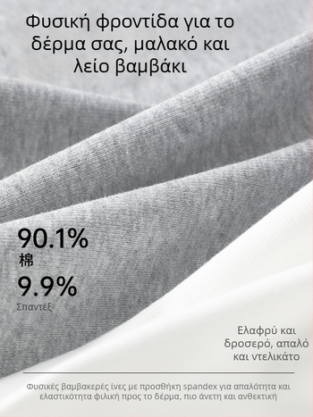 10A Αντιβακτηριακά βαμβακερά κολάν με ενσωματωμένη επένδυση ασφαλείας, αδιάφανες καλοκαιρινές σορτς για γυναίκες