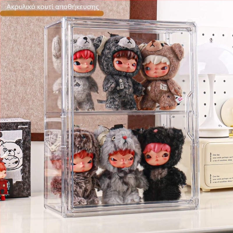 Θήκη προβολής φιγούρων blind box Hirono με κάλυμμα προστασίας από σκόνη