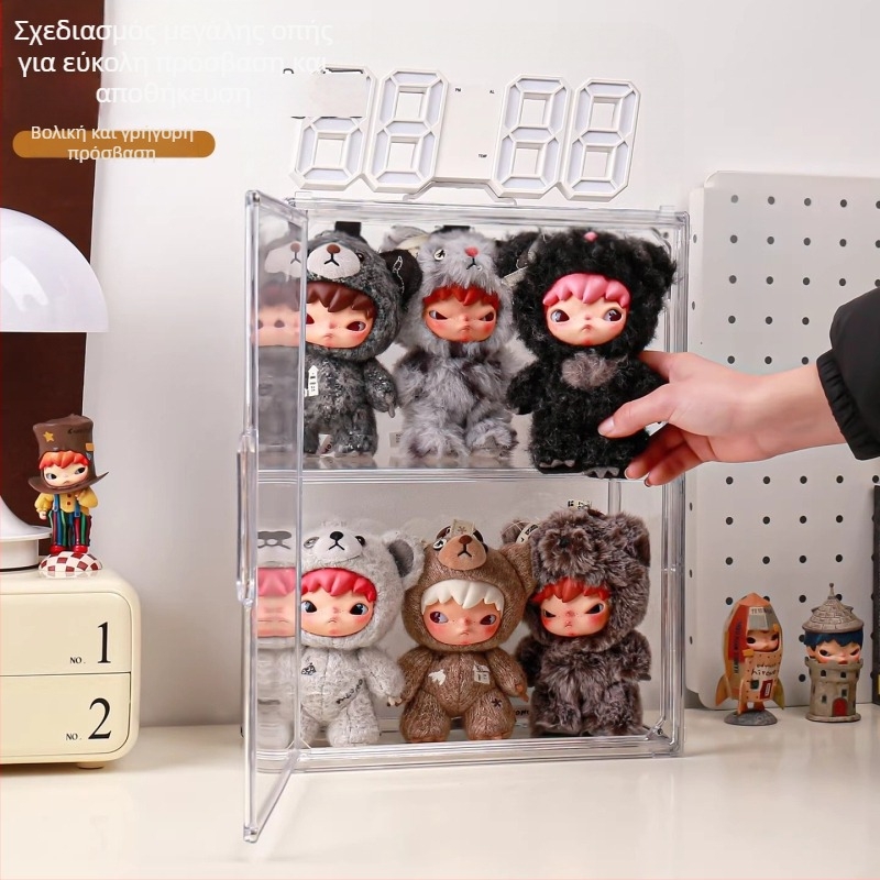 Θήκη προβολής φιγούρων blind box Hirono με κάλυμμα προστασίας από σκόνη