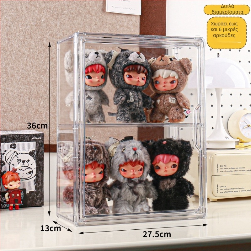 Θήκη προβολής φιγούρων blind box Hirono με κάλυμμα προστασίας από σκόνη