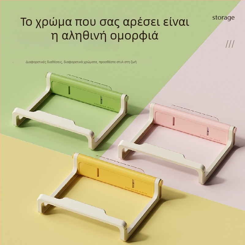Πολυλειτουργική πτυσσόμενη βάση νιπτήρα, τοιχοστηριζόμενη, χωρίς διάτρηση, ντουλάπι μπάνιου για αποθήκευση