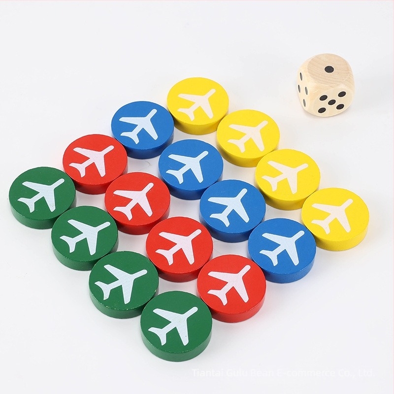 Wooden Multi-Game Chess Set with Go, Gomoku, Flying Chess, Jungle Chess and Checkers Pieces