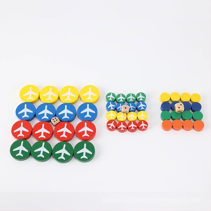Wooden Multi-Game Chess Set with Go, Gomoku, Flying Chess, Jungle Chess and Checkers Pieces
