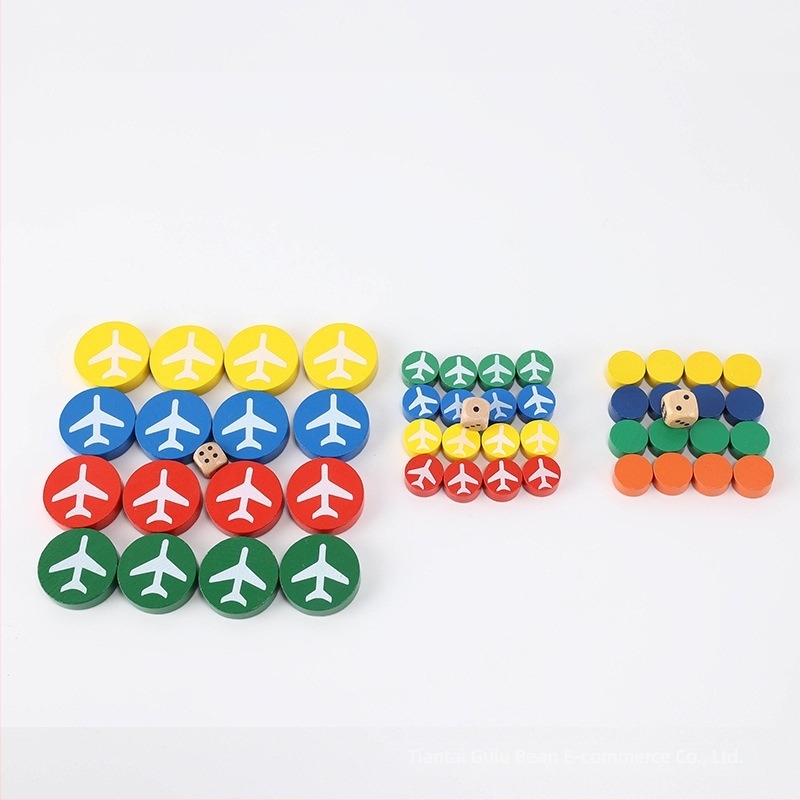 Wooden Multi-Game Chess Set with Go, Gomoku, Flying Chess, Jungle Chess and Checkers Pieces