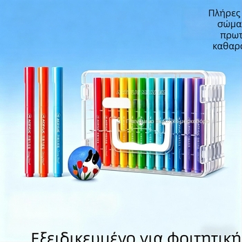 Χρωματιστοί ακρυλικοί μαρκαδόροι με μαλακό άκρο για παιδιά, πλένονται, αδιαφανείς και στρωσίμες, μαρκαδόροι ακουαρέλας για ζωγραφική