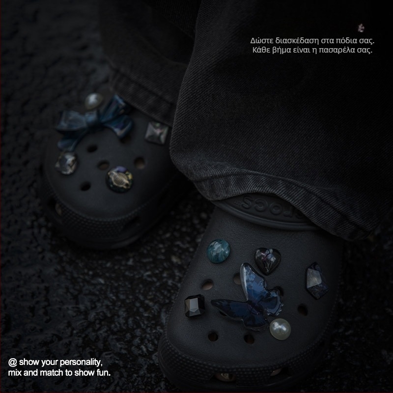 Αξεσουάρ Crocs για παπούτσια με τρύπες, διακοσμητικά charms και 3D κλιπ για DIY