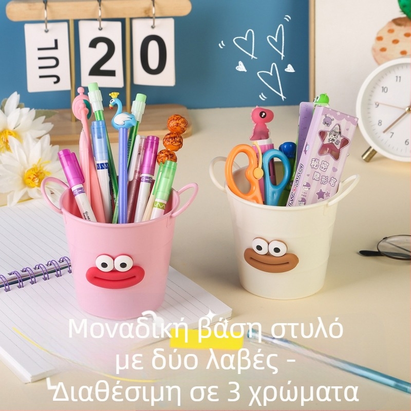 Δημιουργικός θήκη στυλό γραφείου με εμφάνιση φαινομένου ψεύτικου σιδήρου – DIY μίνι βαρέλι αποθήκευσης με καρικατούρα στόματος λουκάνικου
