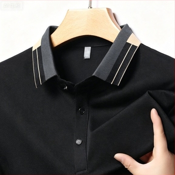 Πόλο πικέ με κοντό μανίκι, δροσιστική αίσθηση, μονόχρωμη, μινιμαλιστικός σχεδιασμός, αντρικό πόλο χωρίς σιδέρωμα