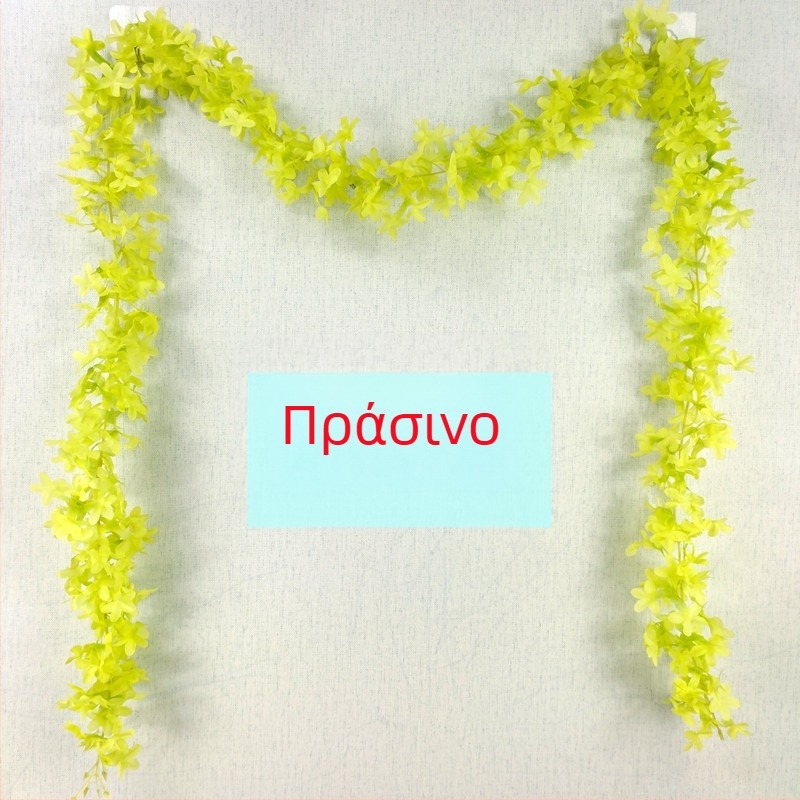 Τεχνητή γιρλάντα με άνθη λυλάκι για εσωτερική διακόσμηση
