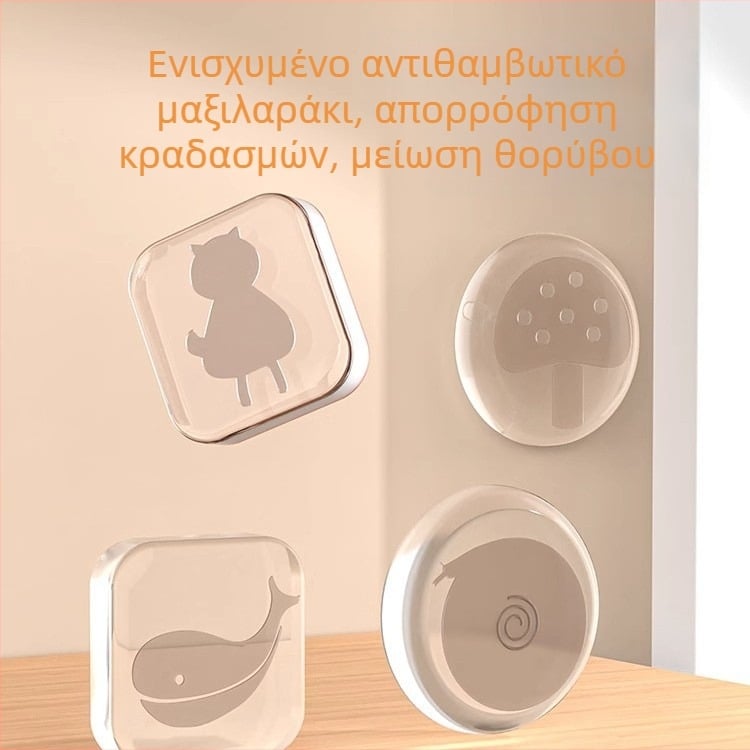 Προστατευτικό πόρτας από κραδασμούς με σιλικόνη, χωρίς διάτρηση, μαλακός προφυλακτήρας για πόρτες μπάνιου