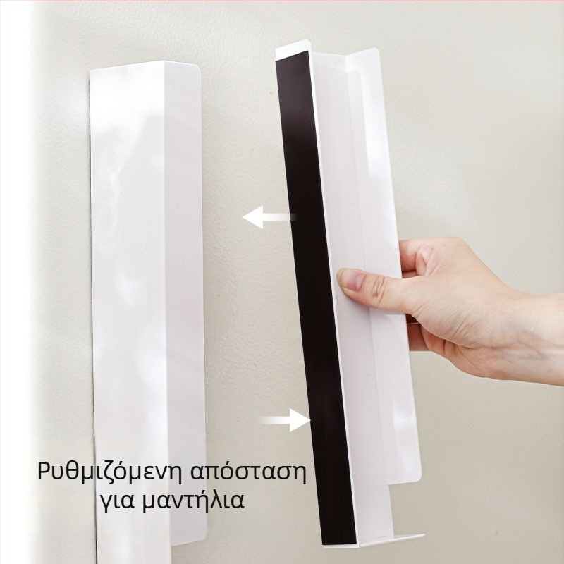 Μαγνητική θήκη αποθήκευσης χαρτοπετσετών, τοίχου, με αποσπώμενα διαμερίσματα για χαρτοπετσετες και τραπεζομάντιλα, αυτόματη πλήρωση