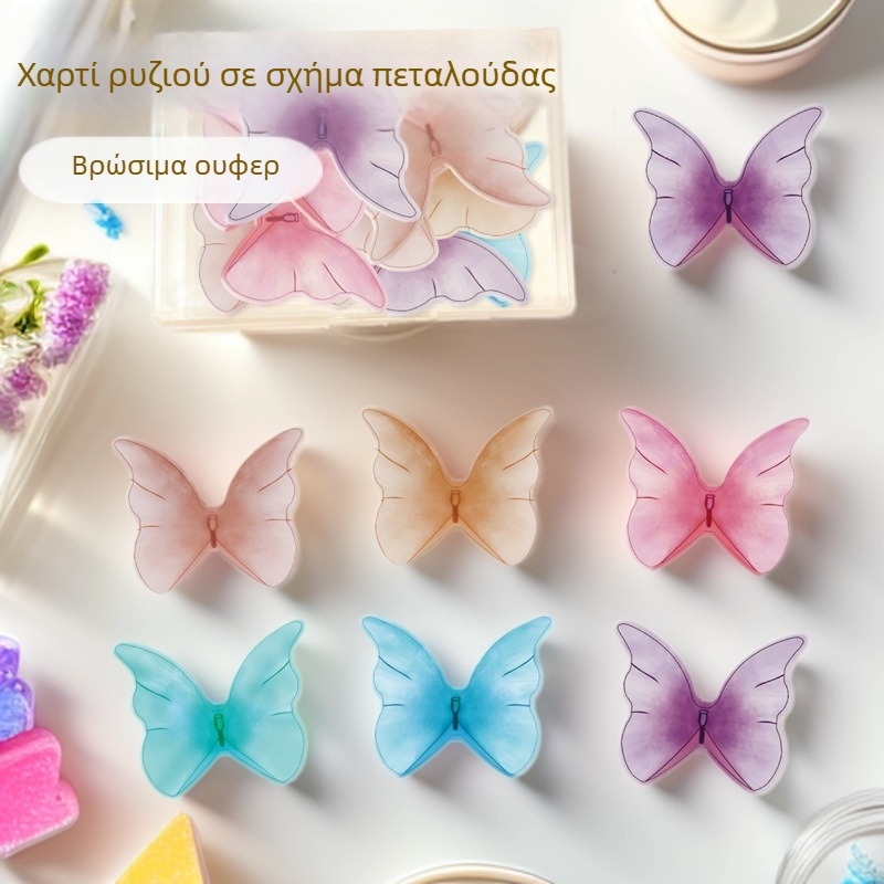 Χαρτί wafer με μοτίβο πεταλούδας για διακόσμηση γενέθλιου τούρτας, τρόφιμο ποιοτικό, κατάλληλο για γλυκά, ψήσιμο και σερβίρισμα φρούτων