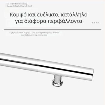 Λαβή πόρτας από ανοξείδωτο χάλυβα, Μονοπλευρή εγκατάσταση, μεγάλη λαβή για πόρτες από γυαλί, ξύλο και αλουμίνιο