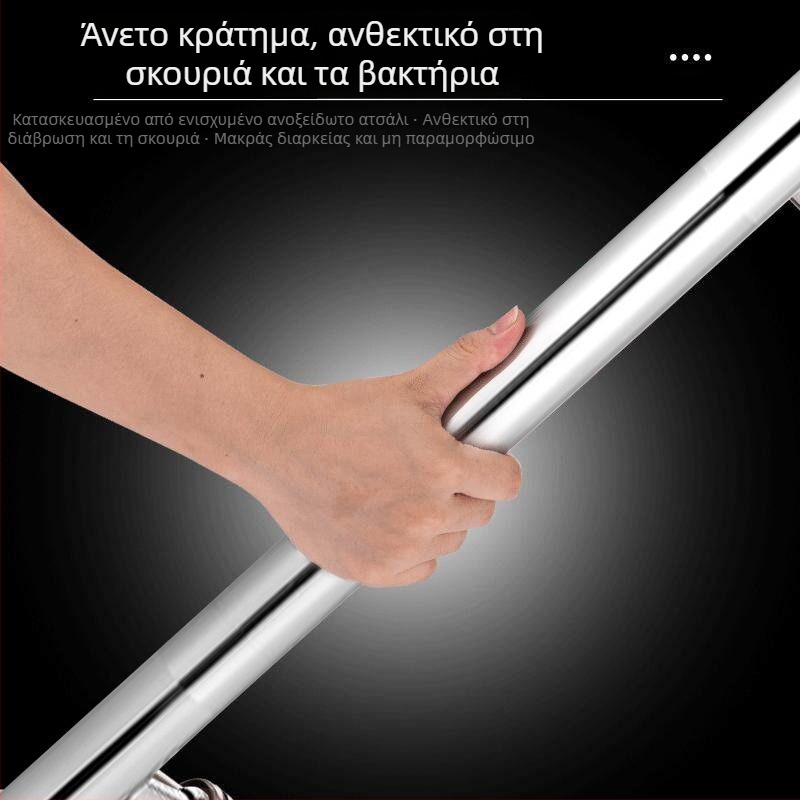 Λαβή πόρτας από ανοξείδωτο χάλυβα, Μονοπλευρή εγκατάσταση, μεγάλη λαβή για πόρτες από γυαλί, ξύλο και αλουμίνιο