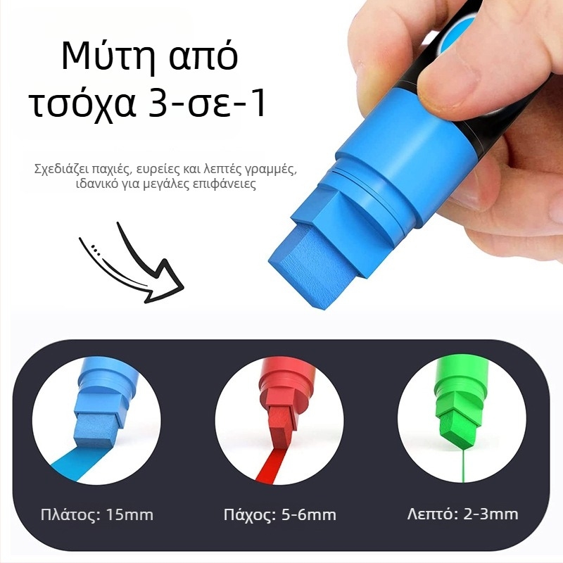 Aiye φωτεινός υγρός μαρκαδόρος κιμωλίας, φαρδιά ακίδα 15 mm, σετ 8 χρωμάτων, διαγράφεται για μαυροπίνακες και διαφημιστικά πινακίδες