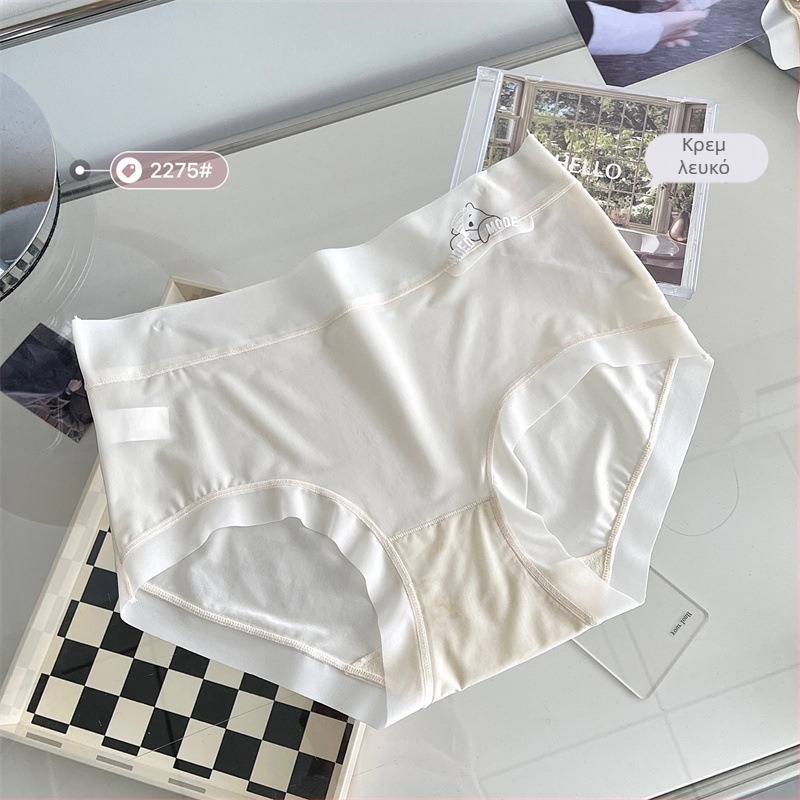 Γυναικείες εσώρουχες από Ice Silk, μεσαία μέση, αντιβακτηριακές, διαπνέουσες, γρήγορο στέγνωμα. Κύριο ύφασμα: νάιλον, επένδυση καβάλου από βισκόζη.
