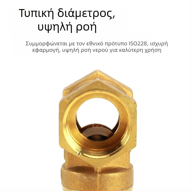 Βαλβίδα πύλης από ορείχαλκο με διπλό εσωτερικό σύνδεσμο, παχυνθείσα βαλβίδα ασφαλείας με κλειδί, αντικλοπή μετρητή νερού, κύρια βαλβίδα νερού