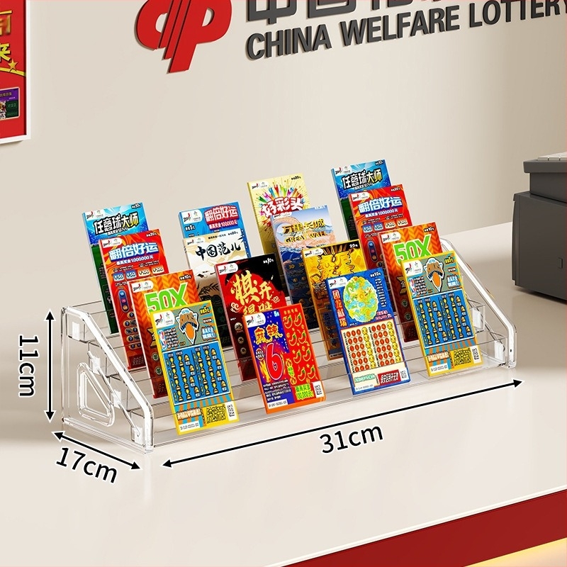 Βάση προβολής Scratch-Off Lottery και Κουτί Εισιτηρίων για Γραφείο