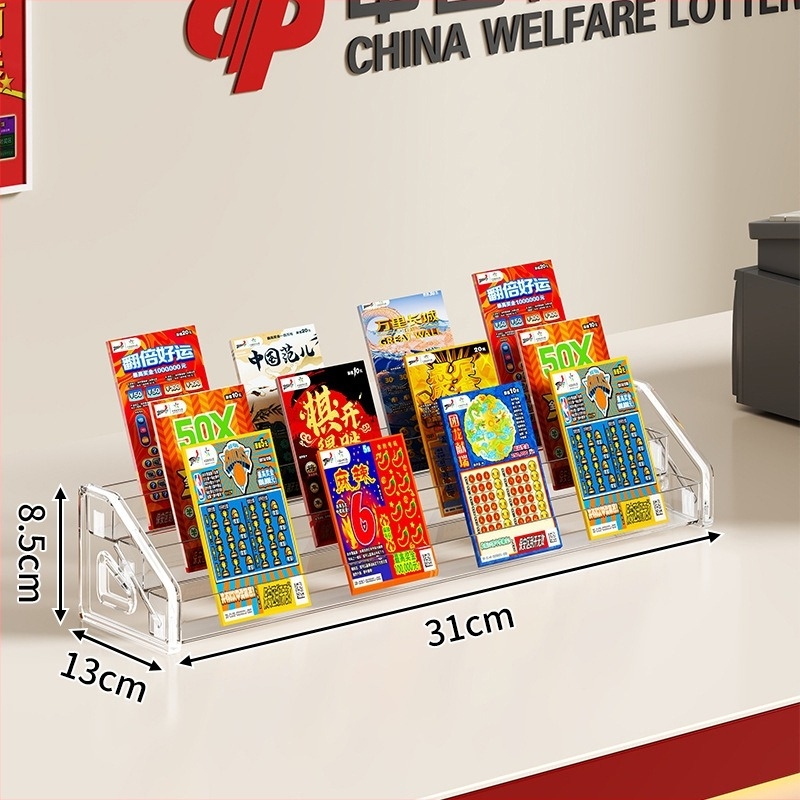 Βάση προβολής Scratch-Off Lottery και Κουτί Εισιτηρίων για Γραφείο