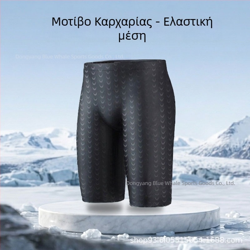 Ανδρικά μαγιό θαλάσσης με εμφάνιση sharkskin, χαλαρή γραμμή, γρήγορο στέγνωμα, για ιαματικά λουτρά και παραλία