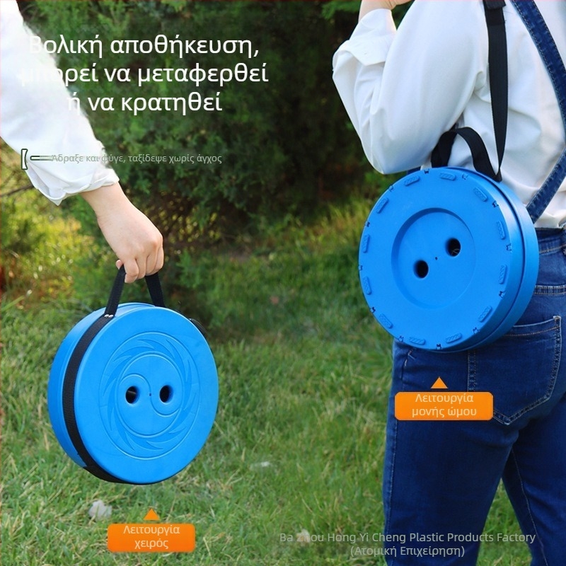 3-Buckle Folding Telescopic Stool for Outdoor Travel Queuing, Adjustable Rainbow Fishing Stool, Rainbow Folding