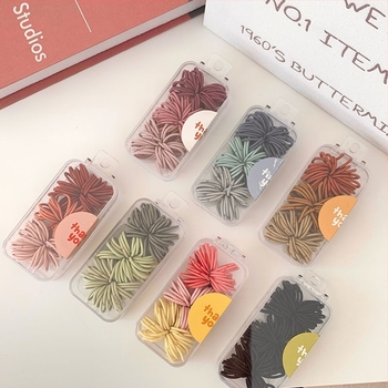 90 τεμάχια πολύχρωμα λαστιχάκια μαλλιών, βασικά, υψηλής ελαστικότητας, ανθεκτικά, απαλά στα μαλλιά, κατάλληλα για παιδιά