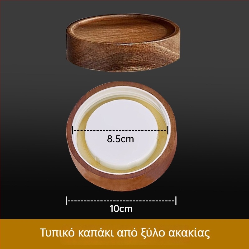 Γυάλινο καπάκι σφράγισης για βάζα και φιάλες — κυκλικό, καθολικής χρήσης