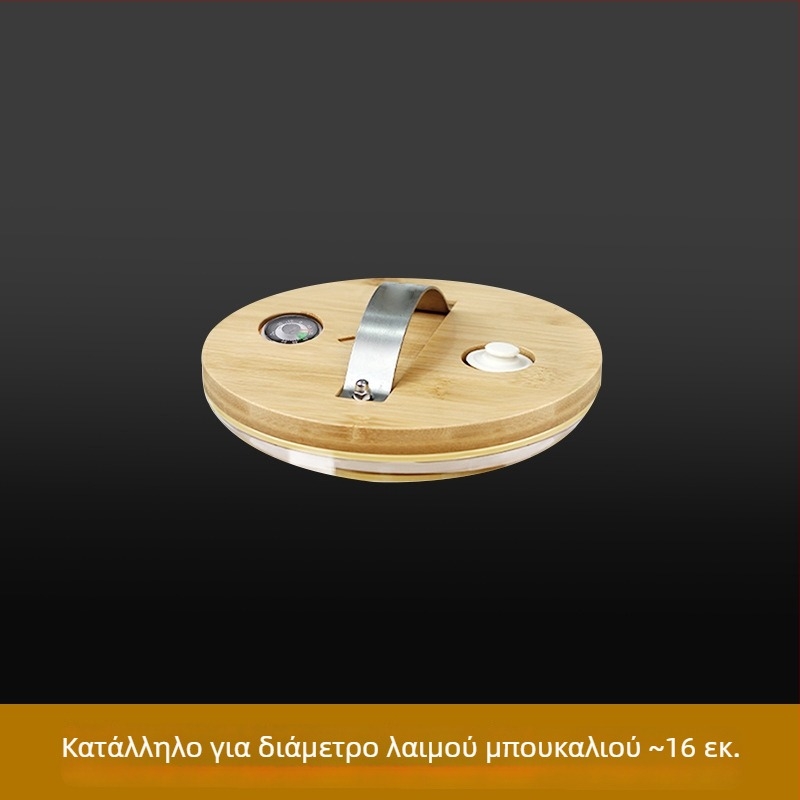 Γυάλινο καπάκι σφράγισης για βάζα και φιάλες — κυκλικό, καθολικής χρήσης