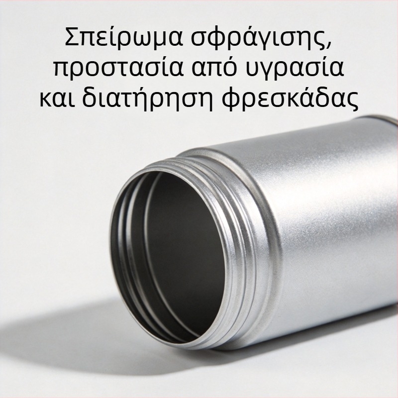 Κονσέρβα matcha για τσάι, κυκλικό μεταλλικό δοχείο 60 ml, τροφίμων ποιότητας