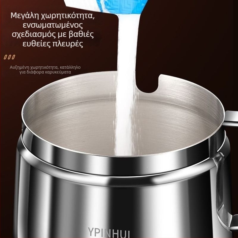 Δοχείο λαδιού τσίλι από ανοξείδωτο 304, μεγάλη χωρητικότητα, θερμοανθεκτικό δοχείο κουζίνας για καρυκεύματα