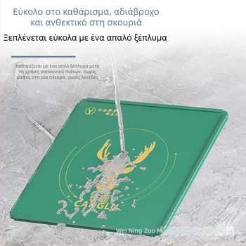 Πράσινο προστατευτικό από πιτσιλίσματα λαδιού στην κουζίνα, παχύτερο θερμοανθεκτικό πάνελ μόνωσης για εστίες