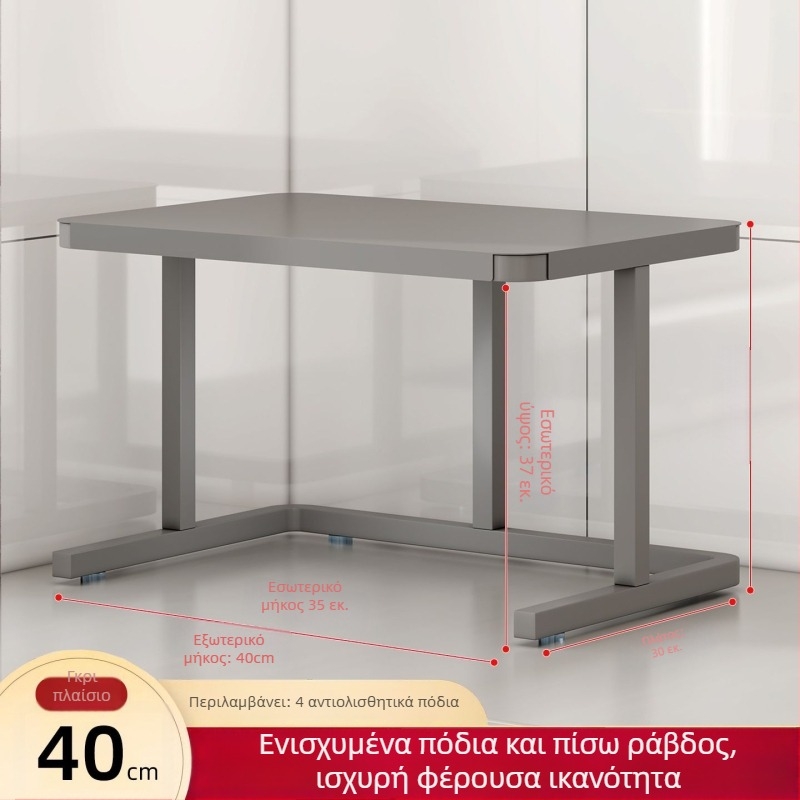 Δύο επιπέδων πολυλειτουργική βάση πάγκου από ανοξείδωτο ατσάλι, αποθήκευση φούρνου και φούρνου μικροκυμάτων, ράφι για ρυζομηχανή και μπαχαρικά