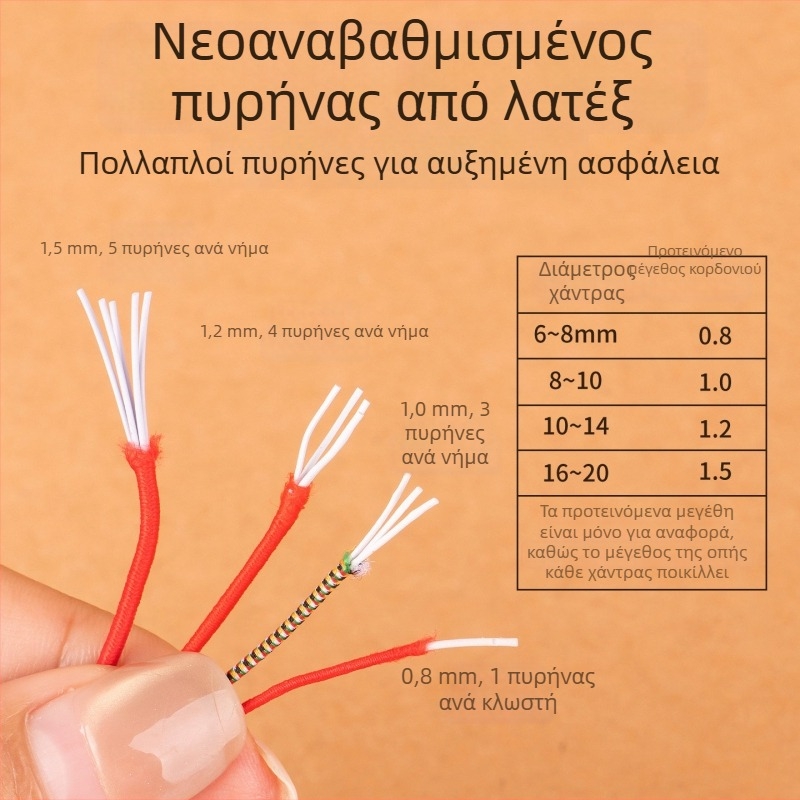 Ελαστικό νήμα για βραχιόλια – υπερλεπτό πυρήνα με επικάλυψη, υψηλής αντοχής στη φθορά νήμα για χειροτεχνίες με χάντρες