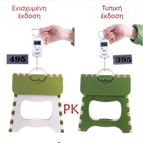 Πλαστικό αναδιπλούμενο σκαμπό για ενήλικες, φορητό οβάλ χαμηλό σκαμπό για οικιακή χρήση