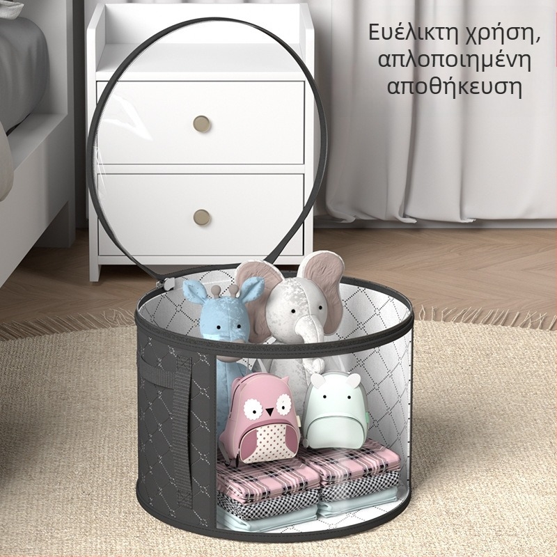 Διαφανής τσάντα αποθήκευσης παιχνιδιών με οργανωτή καπέλων και θωρακισμένο κουτί αποθήκευσης κατά της σκόνης
