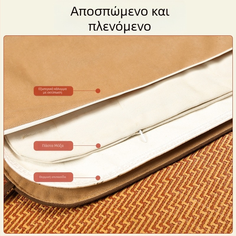 Ηλεκτρική θερμαινόμενη επένδυση ώμου με ζεστό συμπίεση και θαλασσινό αλάτι, φροντίδα ώμου και αυχένα, προστασία αυχένα με μοξοθεραπεία