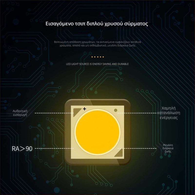 Διπλού κεφαλιού COB LED downlight με αντιθαμβωτικό φωτισμό, εντοιχισμένο, κατάλληλο για καταστήματα ενδυμάτων, σαλόνια, υπνοδωμάτια, διαδρόμους και αίθουσες μελέτης