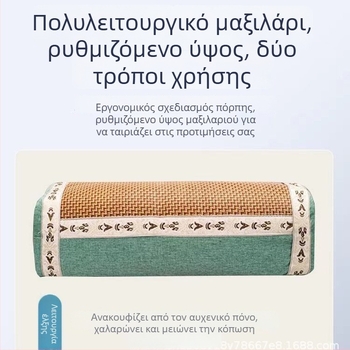 Καλοκαιρινό μαξιλάρι ψύξης σε κινεζικό στυλ με αρωματικά βότανα, ορθογώνιο μαξιλάρι αυχένα για οικιακή χρήση