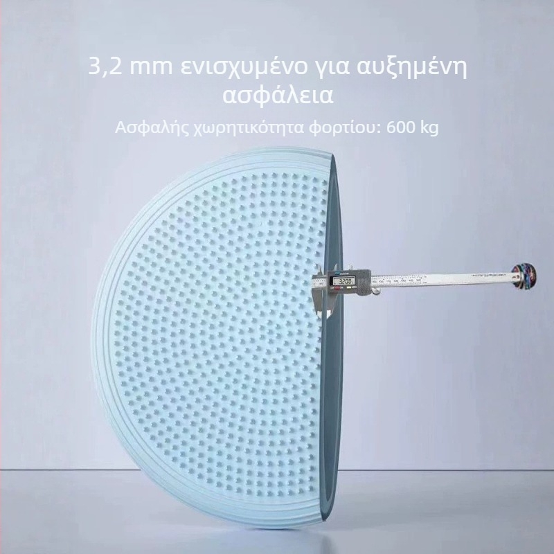 Ματ γιόγκα με ματ φινίς, επίπεδη σχεδίαση για ισορροπία, μαξιλάρι και μασάζ, αντιολισθητικό και παχύτερο