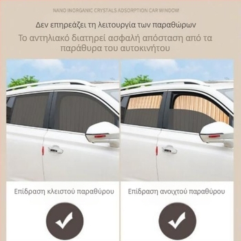 Κουρτίνα σκίασης παραθύρων αυτοκινήτου για μωρά, ράγα εγκατάστασης, ιδιωτικότητα στο πίσω κάθισμα