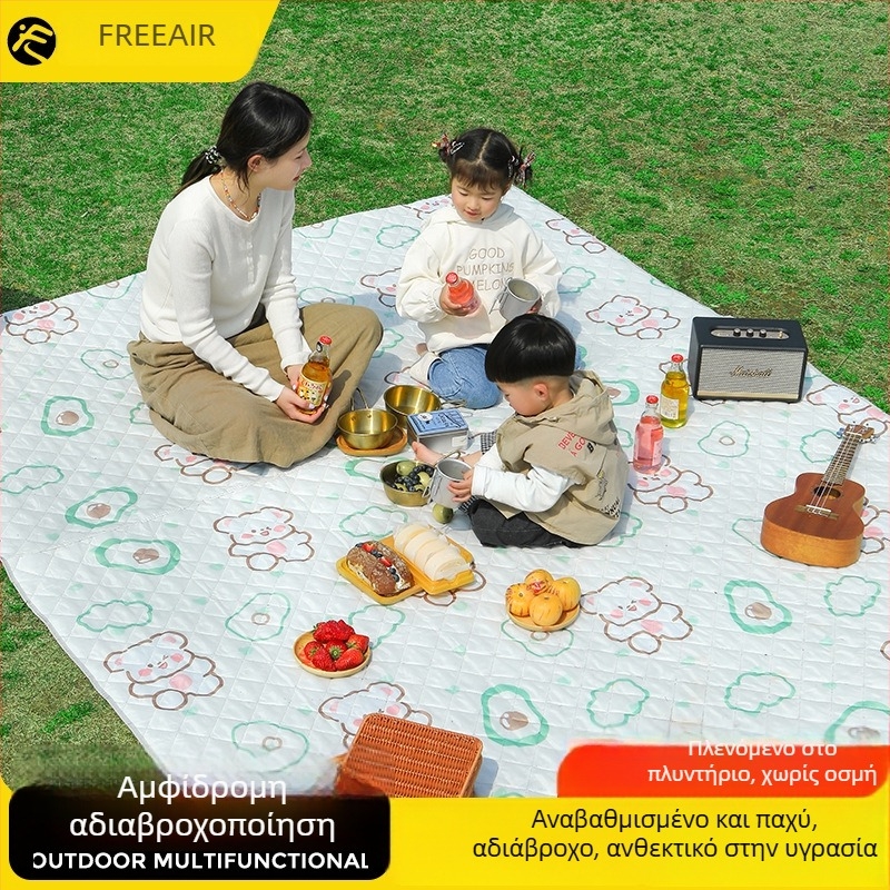 Πυκνωμένο αδιάβροχο χαλάκι πικνίκ για υπαίθριο κάμπινγκ, φορητό αναδιπλούμενο υπόστρωμα εδάφους για γκαζόν