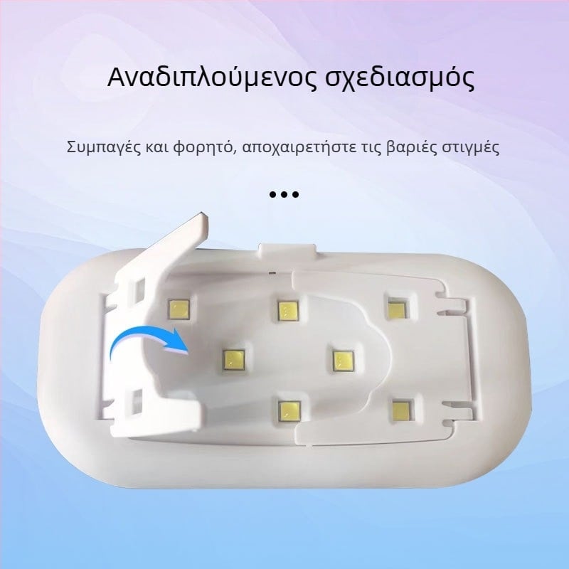 LED λάμπα νυχιών φθονοθεραπείας, γρήγορή σκλήρυνση UV, λευκό, μοντέλο XX-UV8