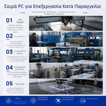 LED πάνελ με διαχυτήρα γαλακτώδες λευκό, πολυκαρβονικό (PC)